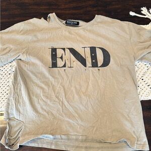 White Fox Boutique Tan Graphic Tee